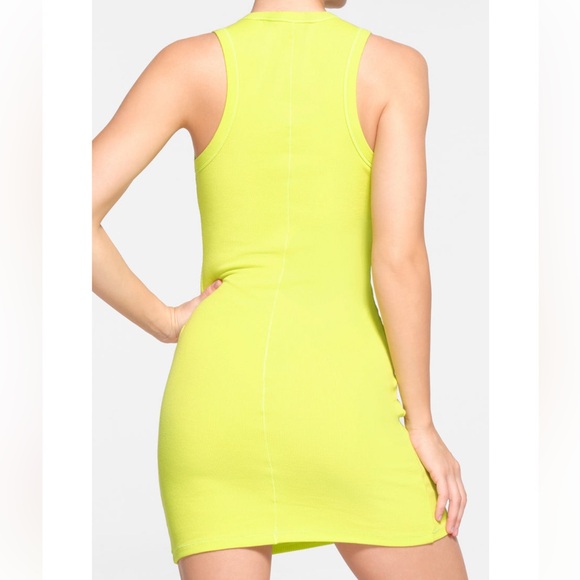 Skims Cotton Rib Tank Dress Daffodil NWT - Picture 2 of 5